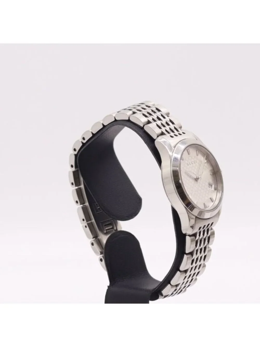 Gucci 126.5 Quartz Date Silver Dial Watch
